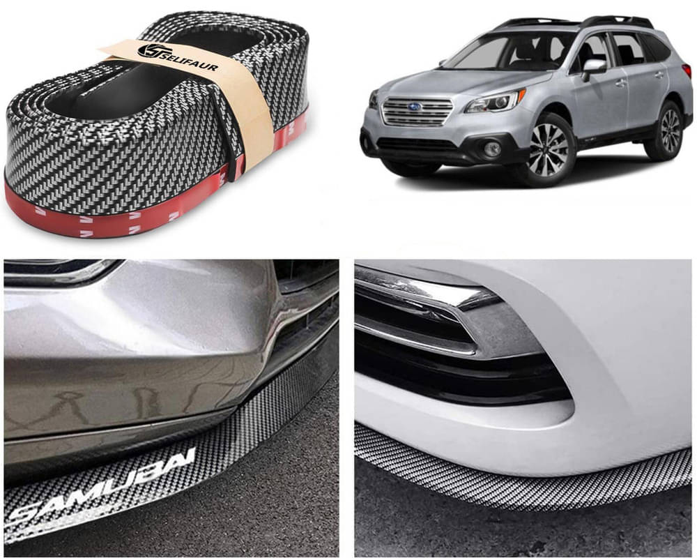 Car Front Bumper Protector Lip | Car Samurai Bumper Protector | Black Car Body Kit Bumper Lip Side Skirt Rubber Compatible For Outback     			Car Front Bumper Protector Lip | Car Samurai Bumper Protector | Black Car Body Kit Bumper Lip Side Skirt Rubber Compatible For Outback