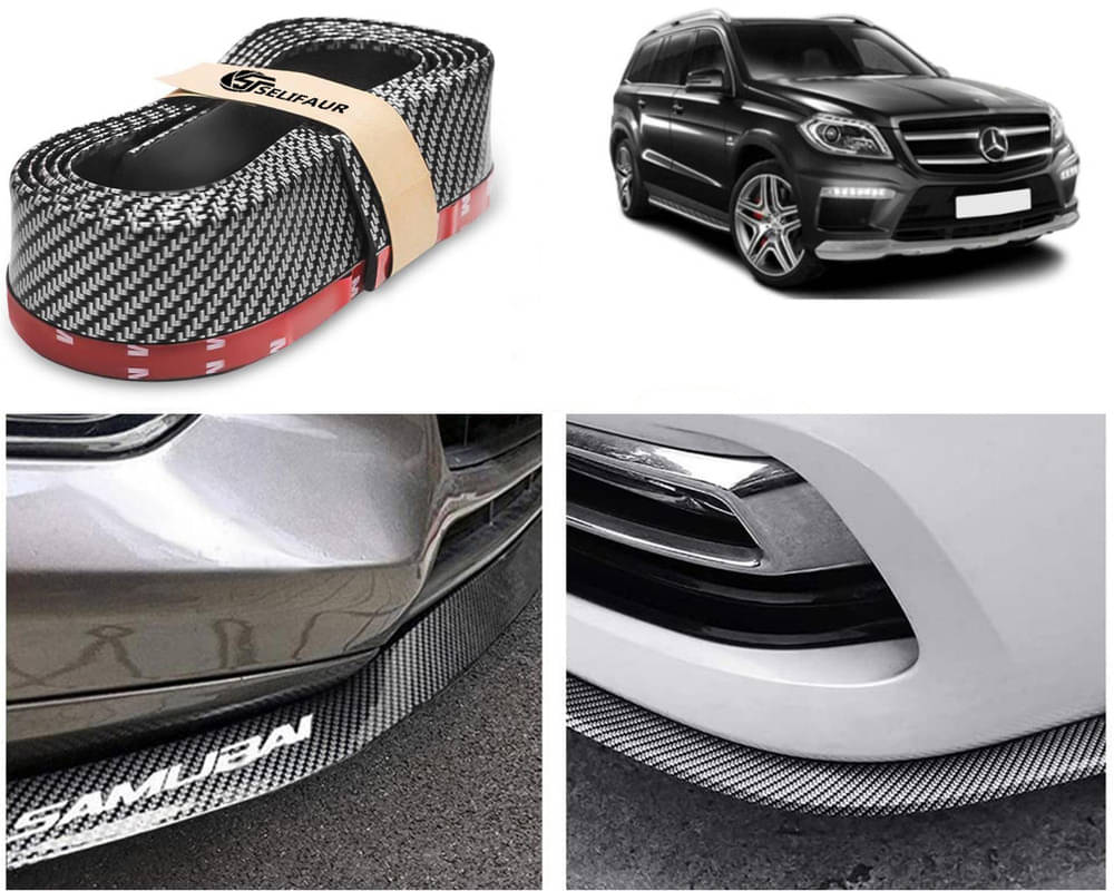 Car Front Bumper Protector Lip | Car Samurai Bumper Protector | Black Car Body Kit Bumper Lip Side Skirt Rubber Compatible For Benz GL-Class Car Front Bumper Protector Lip | Car Samurai Bumper Protector | Black Car Body Kit Bumper Lip Side Skirt Rubber Compatible For Benz GL-Class