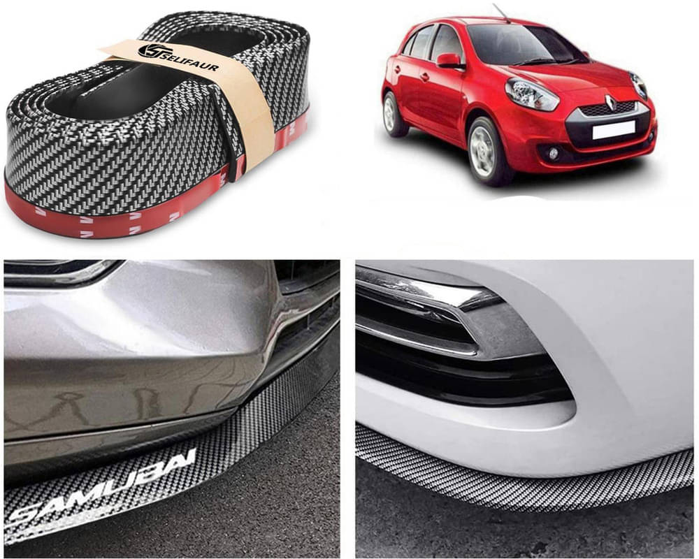 Car Front Bumper Protector Lip | Car Samurai Bumper Protector | Black Car Body Kit Bumper Lip Side Skirt Rubber Compatible For Pulse     			Car Front Bumper Protector Lip | Car Samurai Bumper Protector | Black Car Body Kit Bumper Lip Side Skirt Rubber Compatible For Pulse