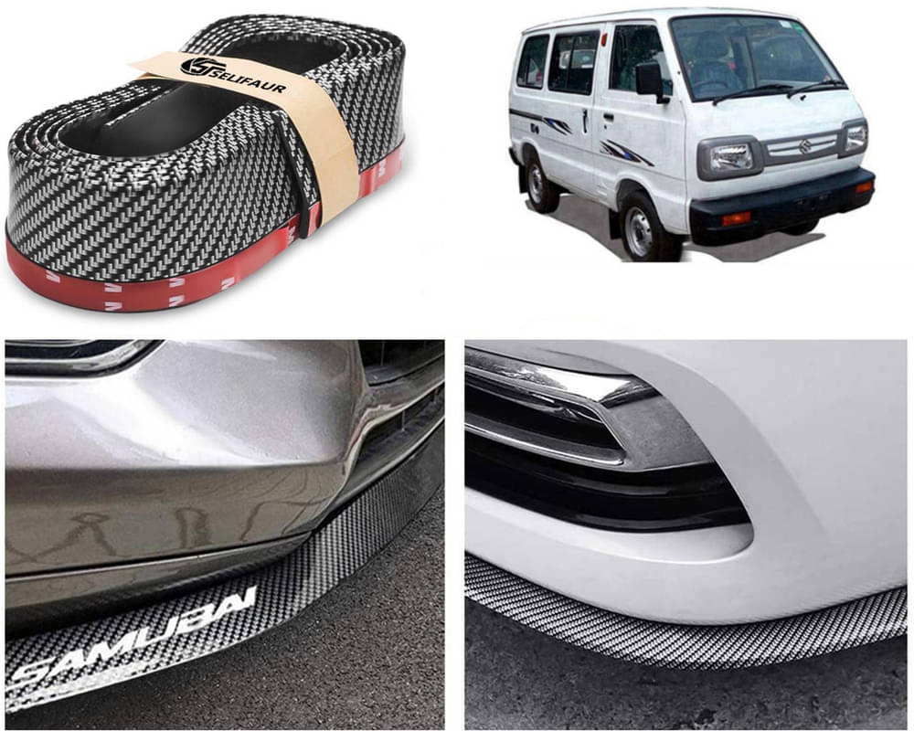 Car Front Bumper Protector Lip | Car Samurai Bumper Protector | Black Car Body Kit Bumper Lip Side Skirt Rubber Compatible For Omni     			Car Front Bumper Protector Lip | Car Samurai Bumper Protector | Black Car Body Kit Bumper Lip Side Skirt Rubber Compatible For Omni