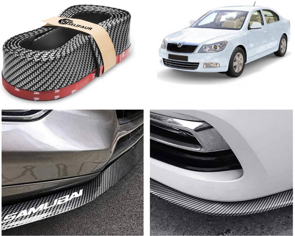 Car Front Bumper Protector Lip | Car Samurai Bumper Protector | Black Car Body Kit Bumper Lip Side Skirt Rubber Compatible For Laura Car Front Bumper Protector Lip | Car Samurai Bumper Protector | Black Car Body Kit Bumper Lip Side Skirt Rubber Compatible For Laura
