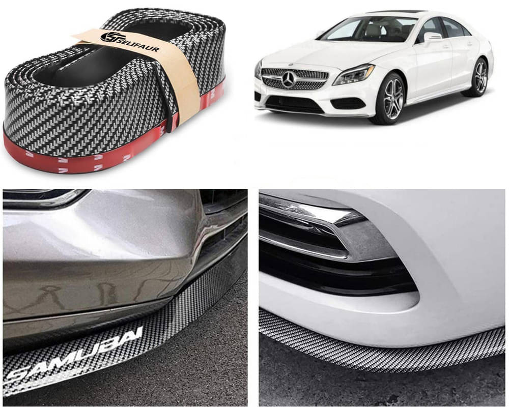 Car Front Bumper Protector Lip | Car Samurai Bumper Protector | Black Car Body Kit Bumper Lip Side Skirt Rubber Compatible For CLs-Class Car Front Bumper Protector Lip | Car Samurai Bumper Protector | Black Car Body Kit Bumper Lip Side Skirt Rubber Compatible For CLs-Class