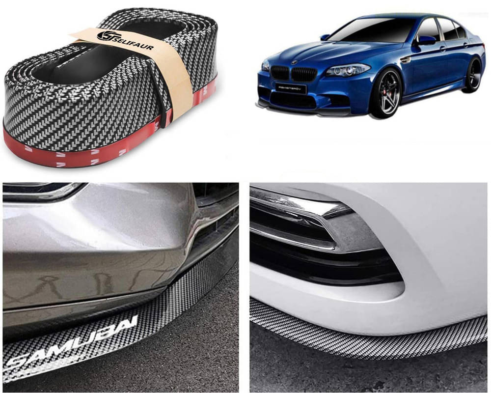 Car Front Bumper Protector Lip | Car Samurai Bumper Protector | Black Car Body Kit Bumper Lip Side Skirt Rubber Compatible For M5     			Car Front Bumper Protector Lip | Car Samurai Bumper Protector | Black Car Body Kit Bumper Lip Side Skirt Rubber Compatible For M5