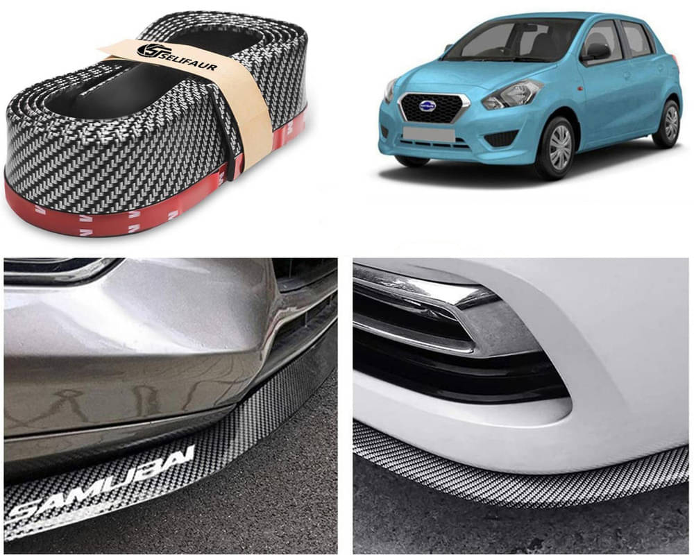 Car Front Bumper Protector Lip | Car Samurai Bumper Protector | Black Car Body Kit Bumper Lip Side Skirt Rubber Compatible For Go Plus Car Front Bumper Protector Lip | Car Samurai Bumper Protector | Black Car Body Kit Bumper Lip Side Skirt Rubber Compatible For Go Plus
