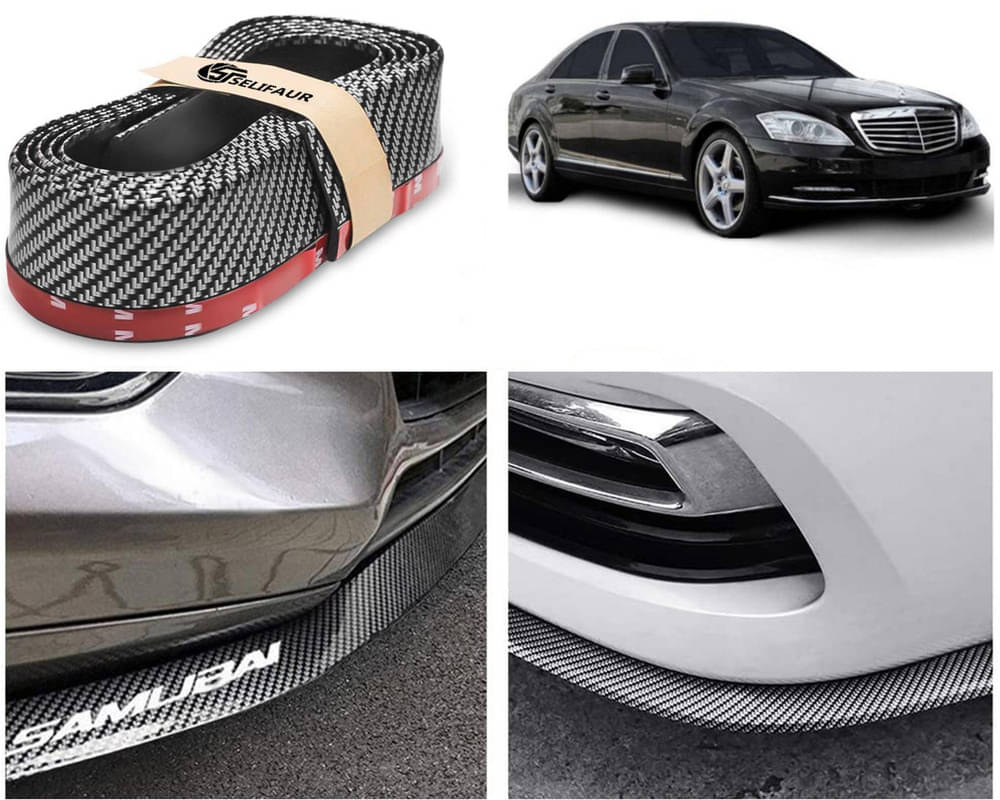 Car Front Bumper Protector Lip | Car Samurai Bumper Protector | Black Car Body Kit Bumper Lip Side Skirt Rubber Compatible For Benz S320     			Car Front Bumper Protector Lip | Car Samurai Bumper Protector | Black Car Body Kit Bumper Lip Side Skirt Rubber Compatible For Benz S320