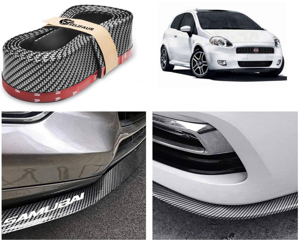 Car Front Bumper Protector Lip | Car Samurai Bumper Protector | Black Car Body Kit Bumper Lip Side Skirt Rubber Compatible For Punto Car Front Bumper Protector Lip | Car Samurai Bumper Protector | Black Car Body Kit Bumper Lip Side Skirt Rubber Compatible For Punto