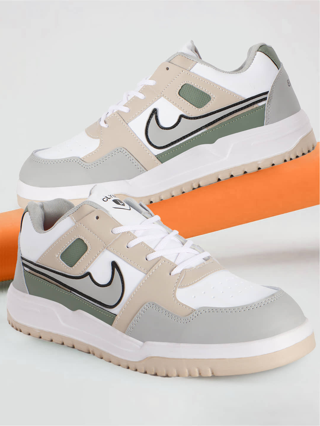 Clymb FORCE Beige Men's Sneakers - Casual Shoes | Buy online on ZillyBuy