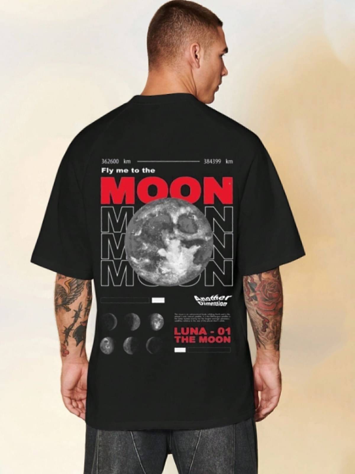 CrazyBee Men Cotton Blend Oversized Fit Printed T-Shirt ( Black )     			CrazyBee Men Cotton Blend Oversized Fit Printed T-Shirt ( Black )