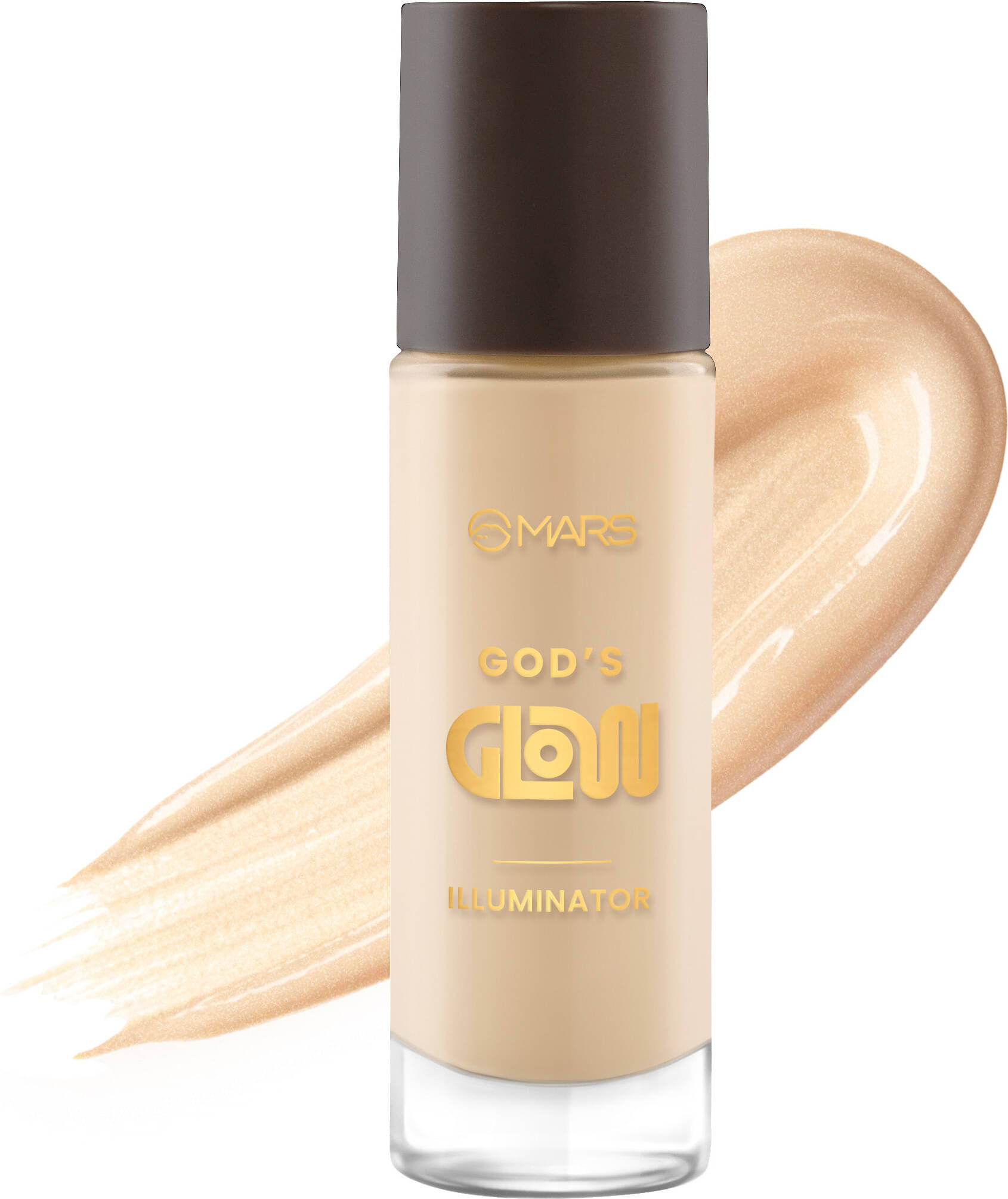     			MARS God's Glow Illuminator, Liquid, Radiant Finish Highlighter (02-NATURAL, 30 ML)
