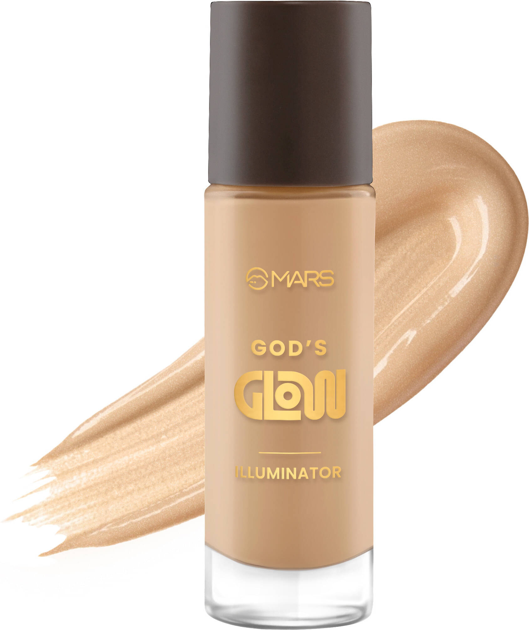     			MARS God's Glow Illuminator, Liquid, Radiant Finish Highlighter (06-TOFFEE, 30 ML)