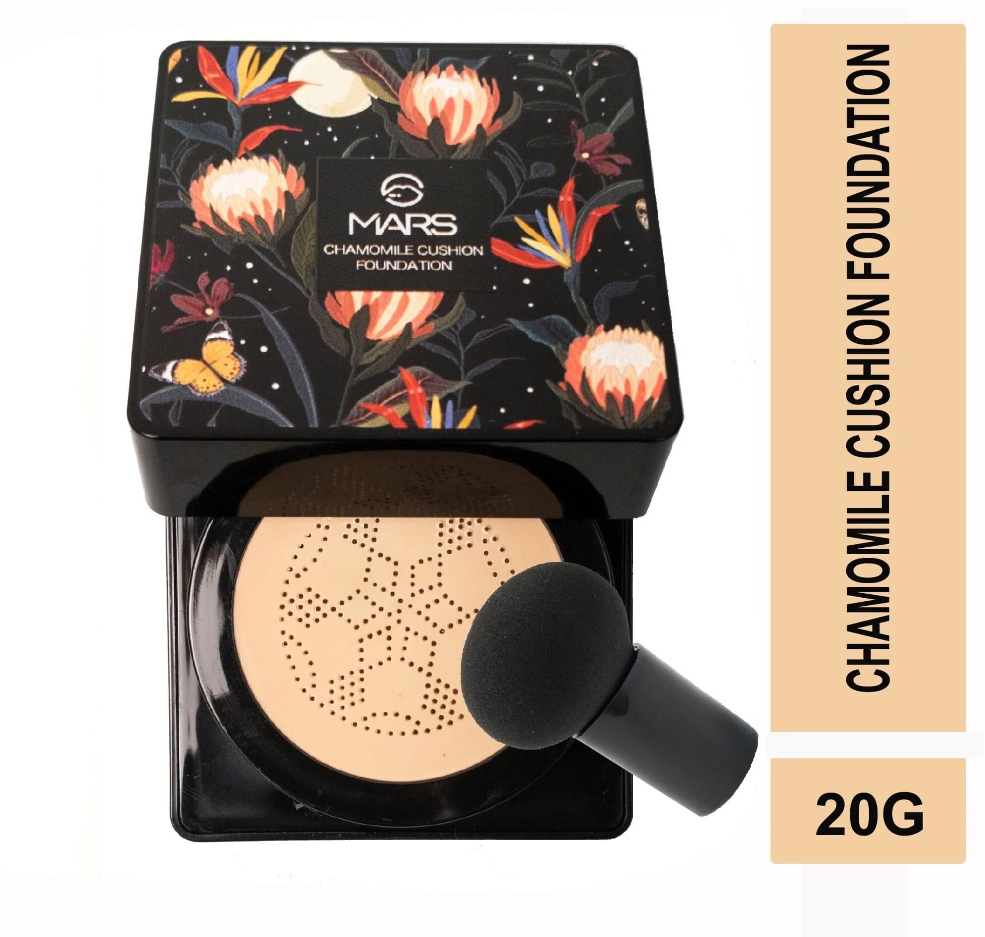 MARS BB Cream Air Cushion Foundation Korean Mushroom Head CC Cream Concealer, Whitening Cosmetic Waterproof Foundation (Light Beige-02, 20 g) MARS BB Cream Air Cushion Foundation Korean Mushroom Head CC Cream Concealer, Whitening Cosmetic Waterproof Foundation (Light Beige-02, 20 g)