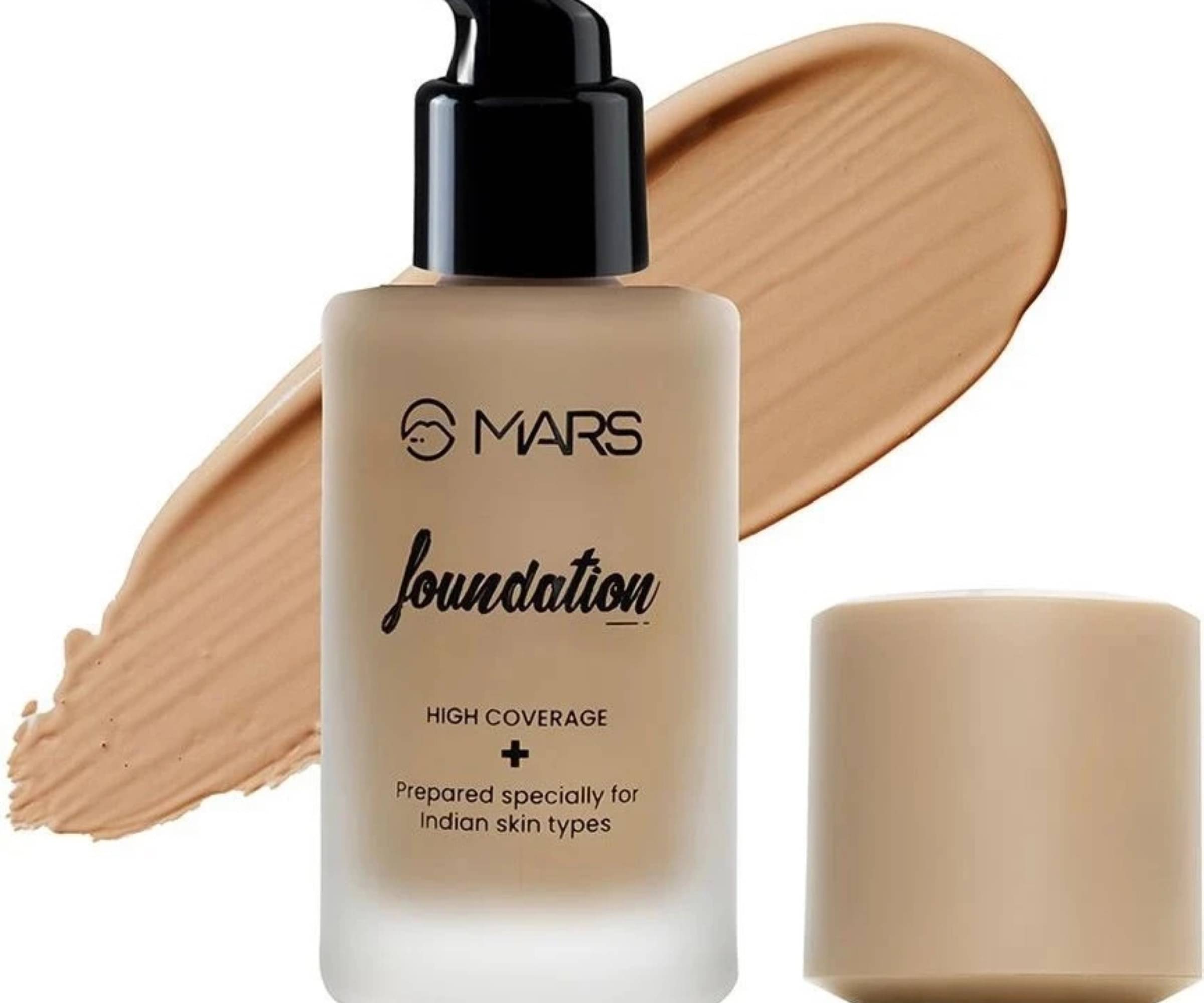     			MARS SPF50 PA++++ High Coverage Liquid | Blemish Free & Blendable Makeup Foundation (Shade-05, 40 ml)