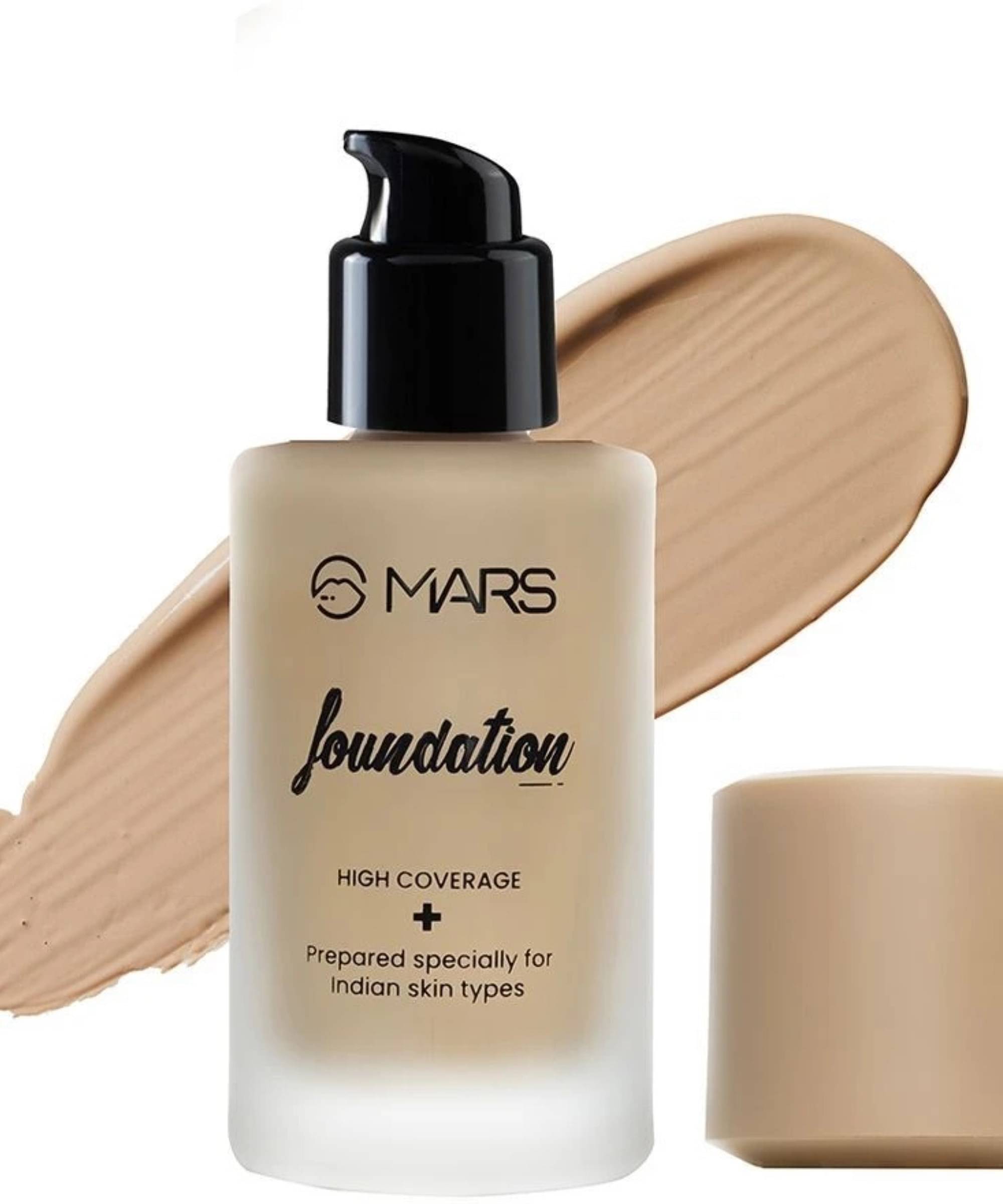    			MARS SPF50 PA++++ High Coverage Liquid | Blemish Free & Blendable Makeup Foundation (Shade-04, 40 ml)