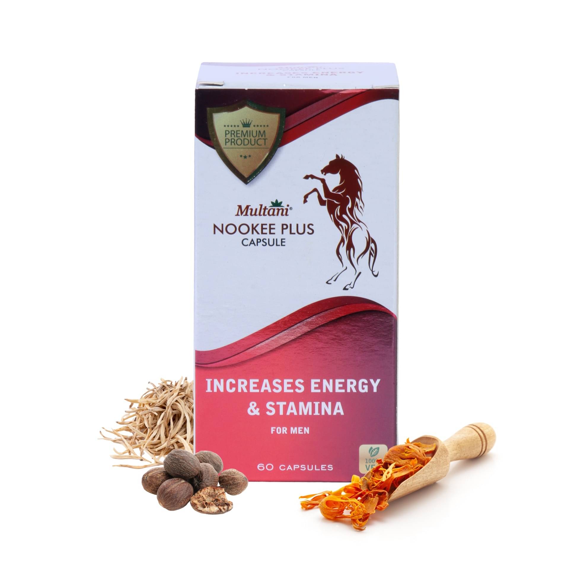     			Multani Nookee Plus Ayurvedic Tablet for Men's Strength, Vitality & Reduce Fatigue 60No.s