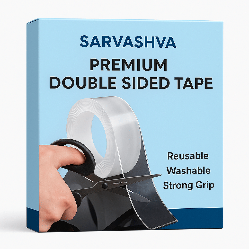 SARVASHVA TRENDS Transparent Double Sided Nano Tape ( Pack of 1 ) SARVASHVA TRENDS Transparent Double Sided Nano Tape ( Pack of 1 )