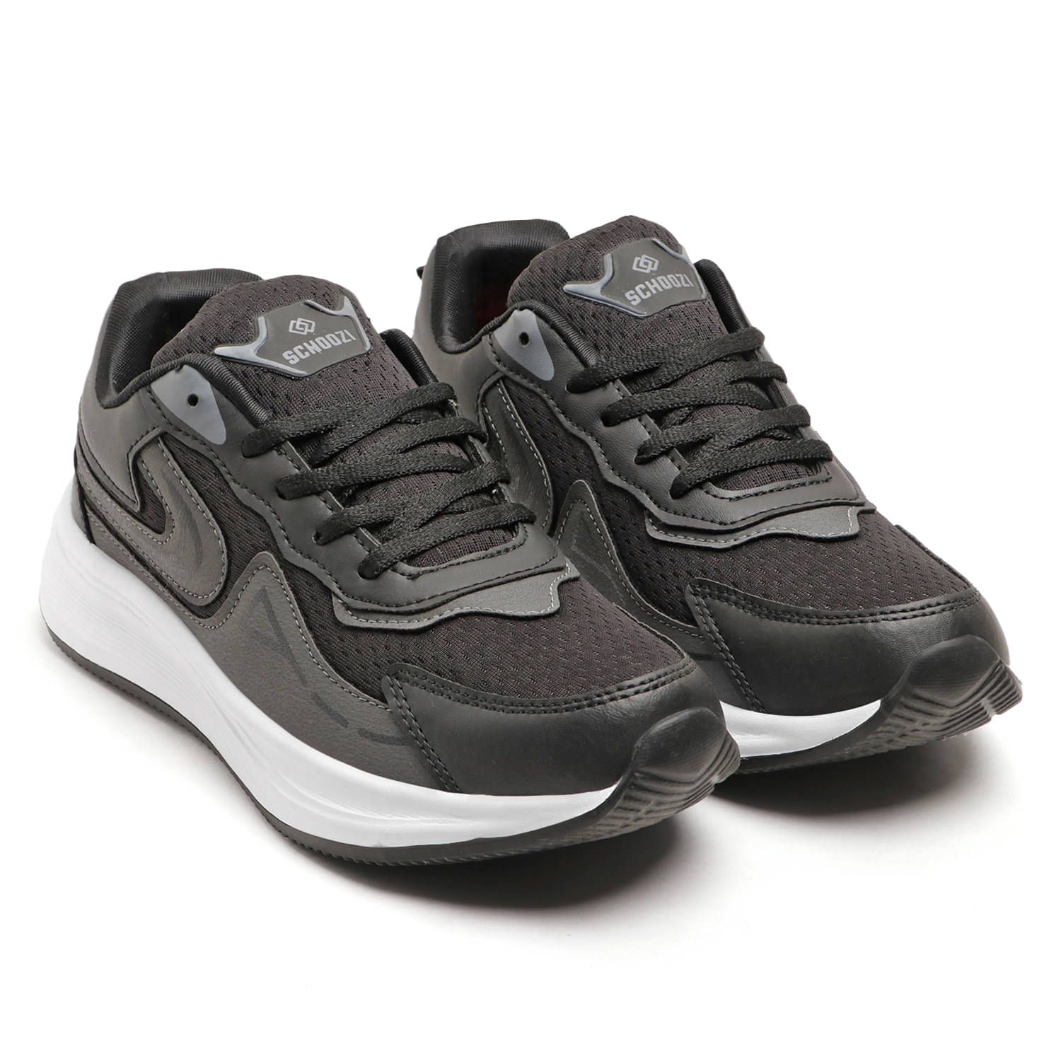 SCHOOZI SCZ-1061 Black Men's Sports Running Shoes     			SCHOOZI SCZ-1061 Black Men's Sports Running Shoes