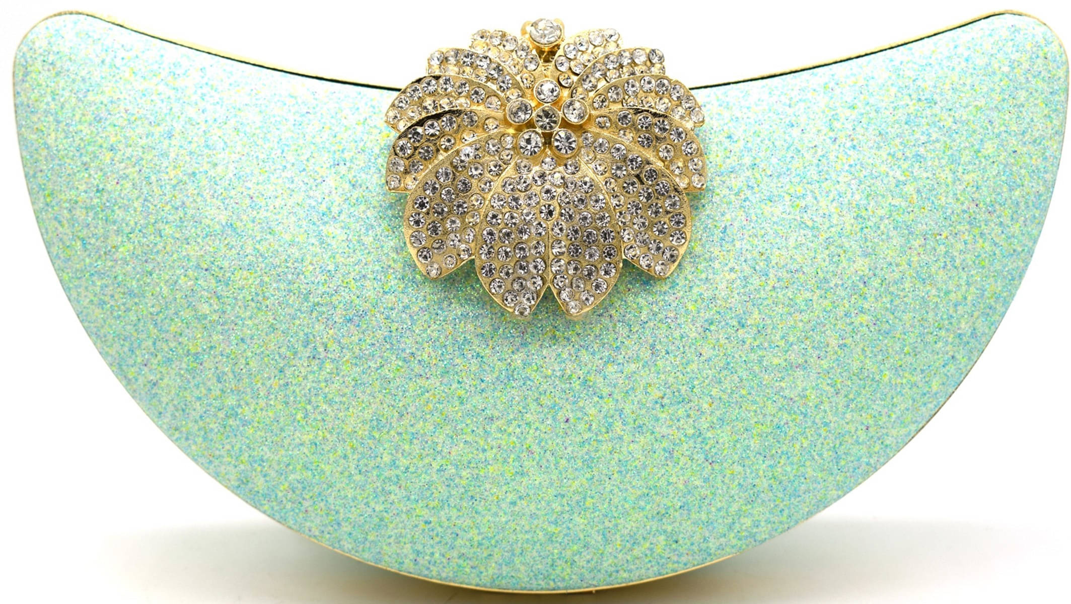     			Tooba Handicraft Green Fabric Box Clutch
