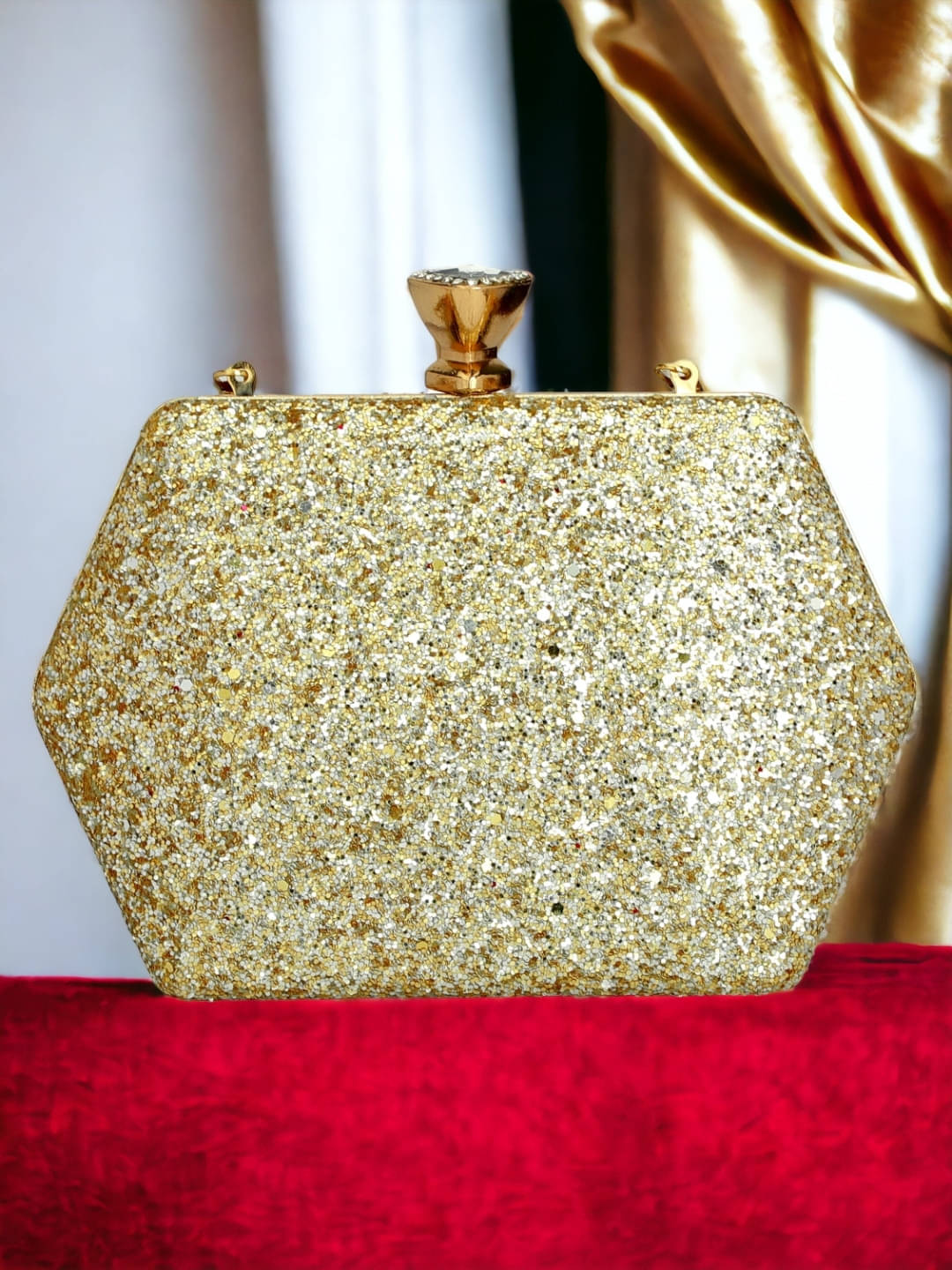     			Tooba Handicraft Multicolor Fabric Box Clutch