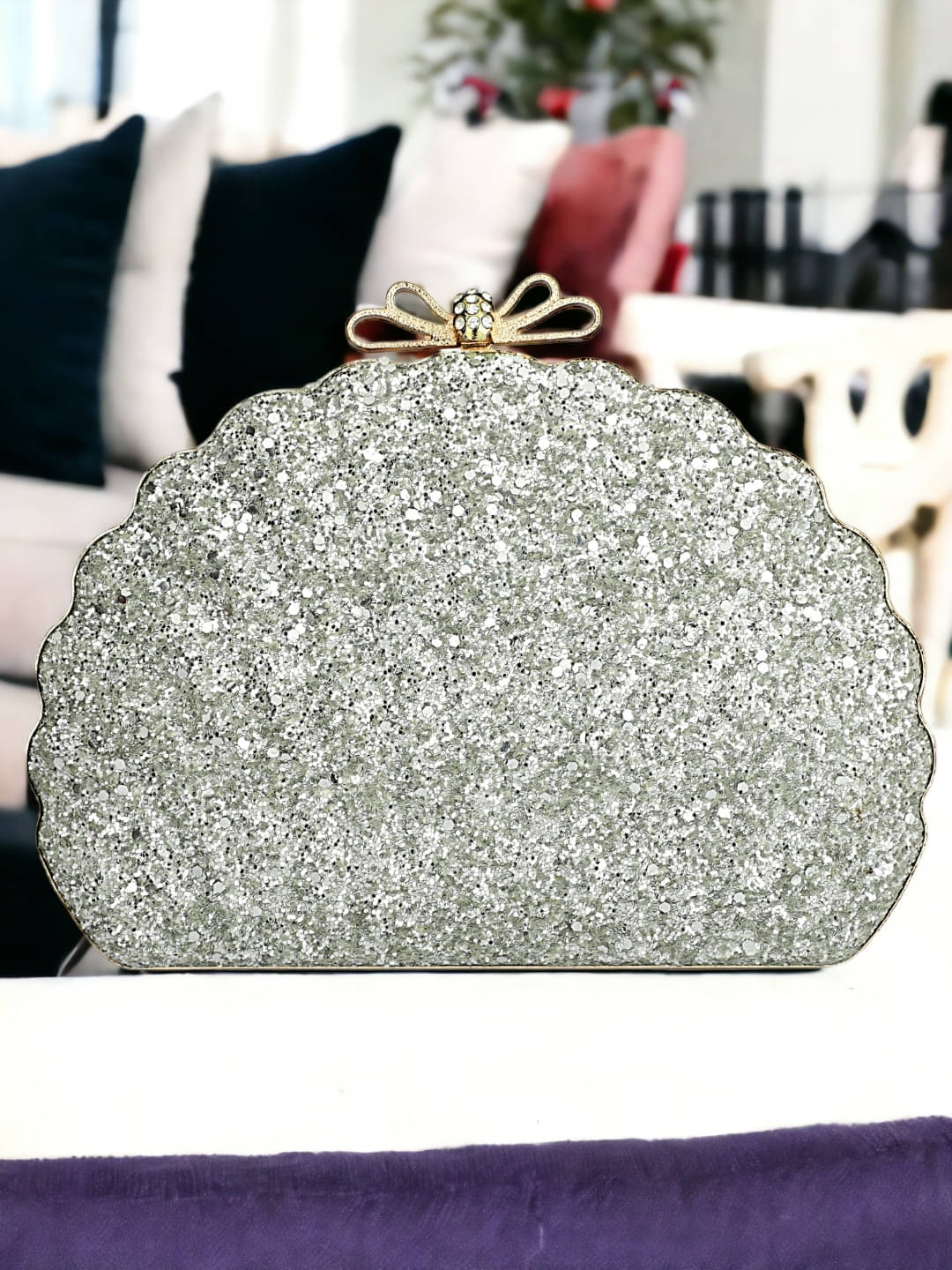     			Tooba Handicraft Multicolor Fabric Box Clutch