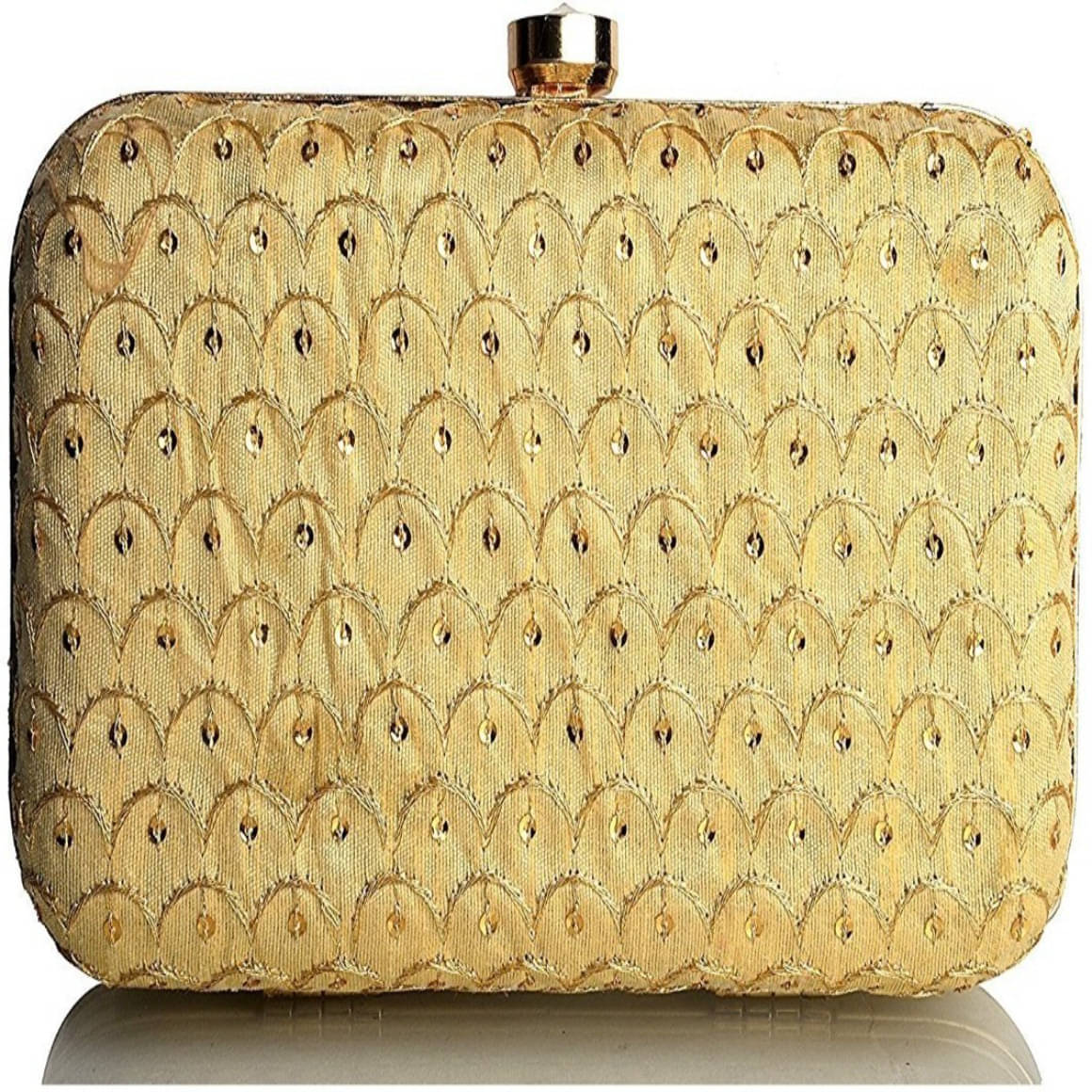     			Tooba Handicraft Multicolor Fabric Box Clutch