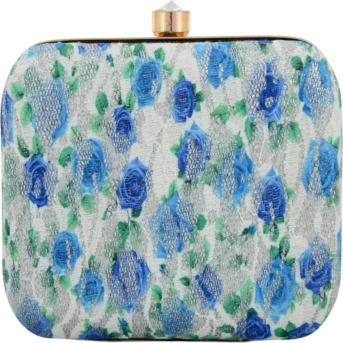     			Tooba Handicraft Multicolor Fabric Box Clutch
