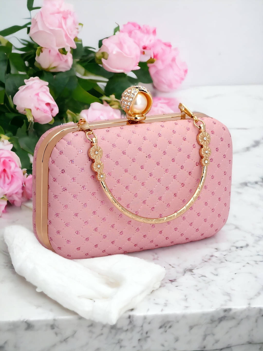     			Tooba Handicraft Multicolor Fabric Box Clutch