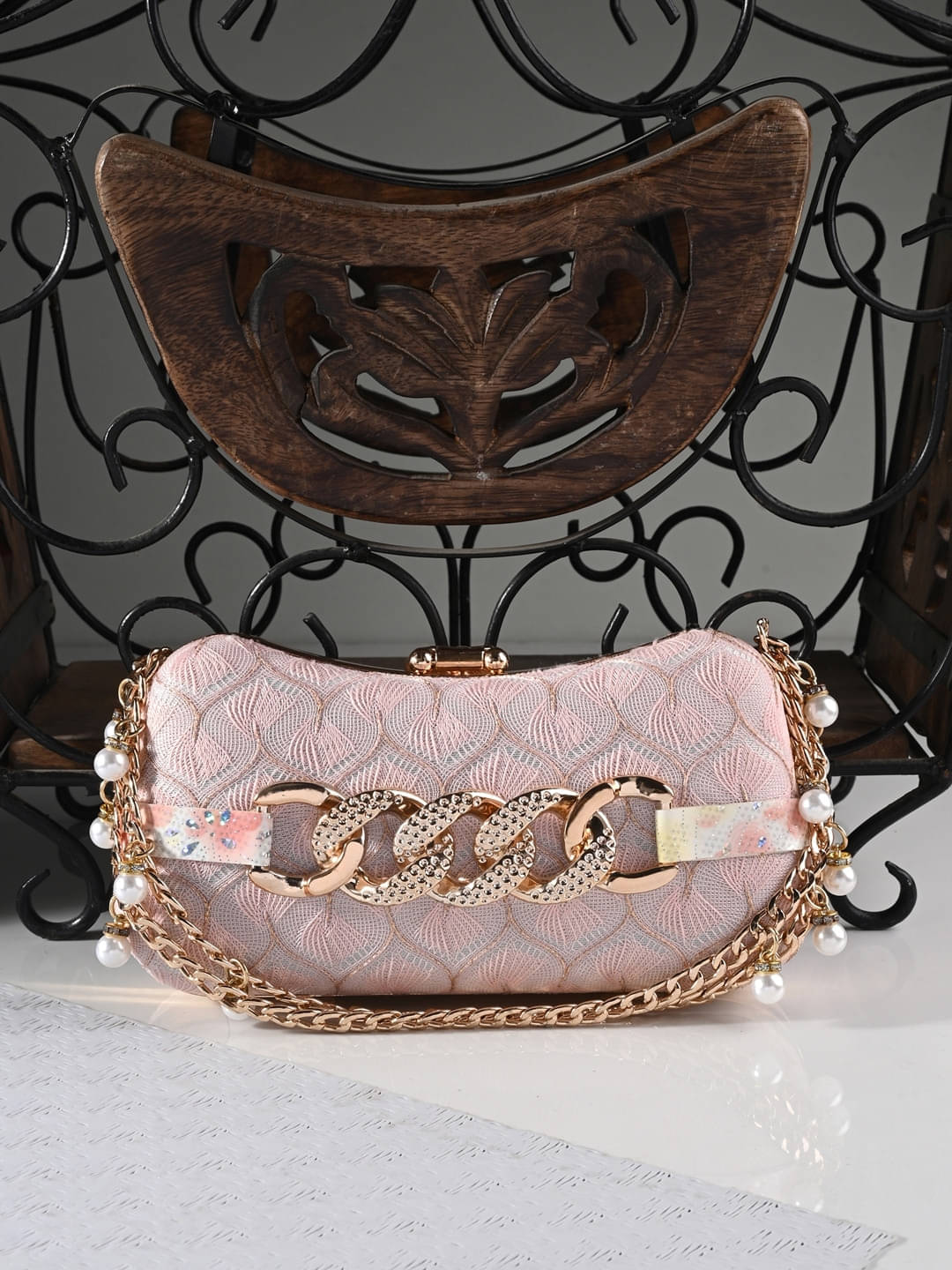     			Tooba Handicraft Multicolor Fabric Box Clutch