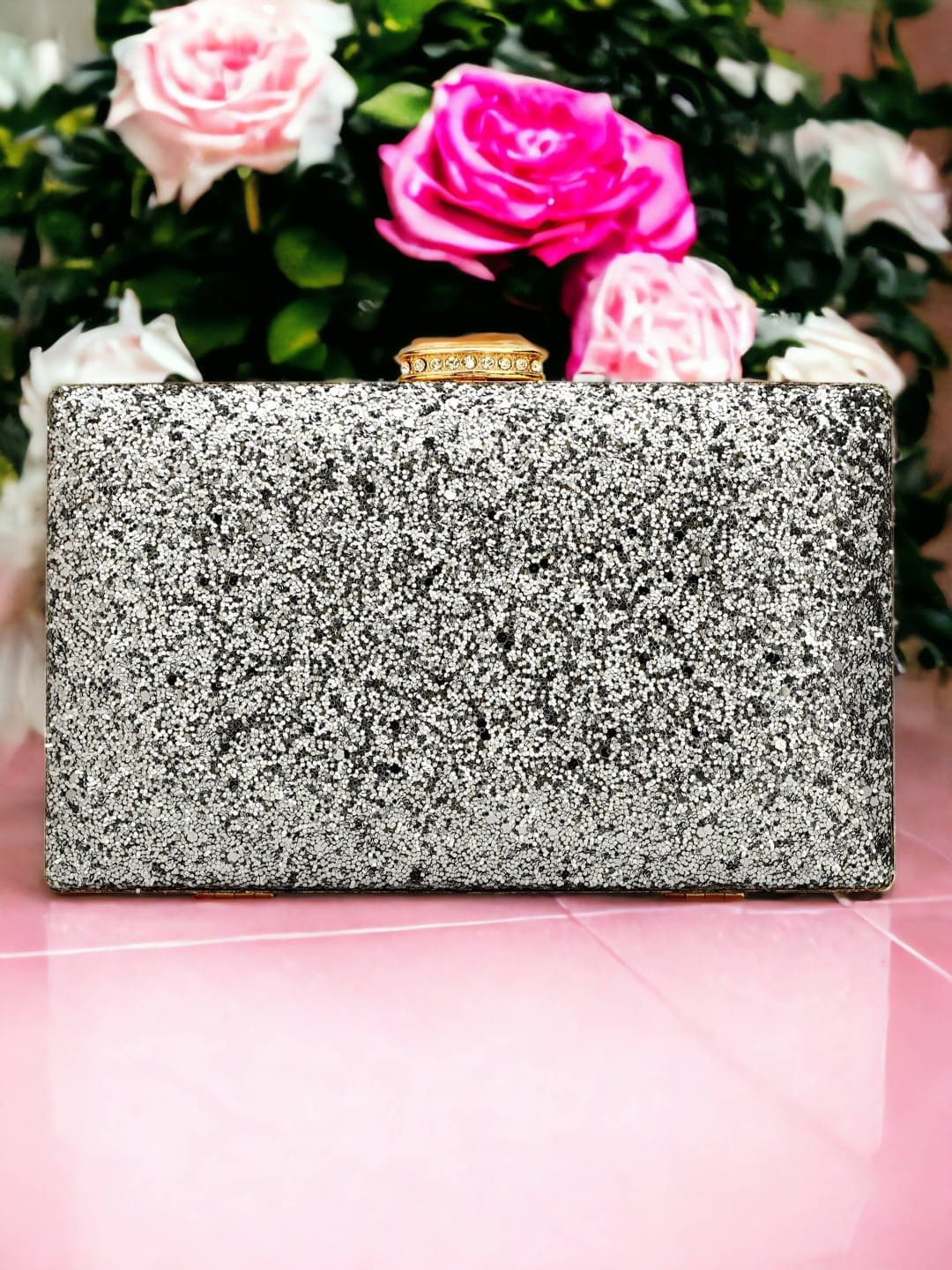     			Tooba Handicraft Multicolor Fabric Box Clutch