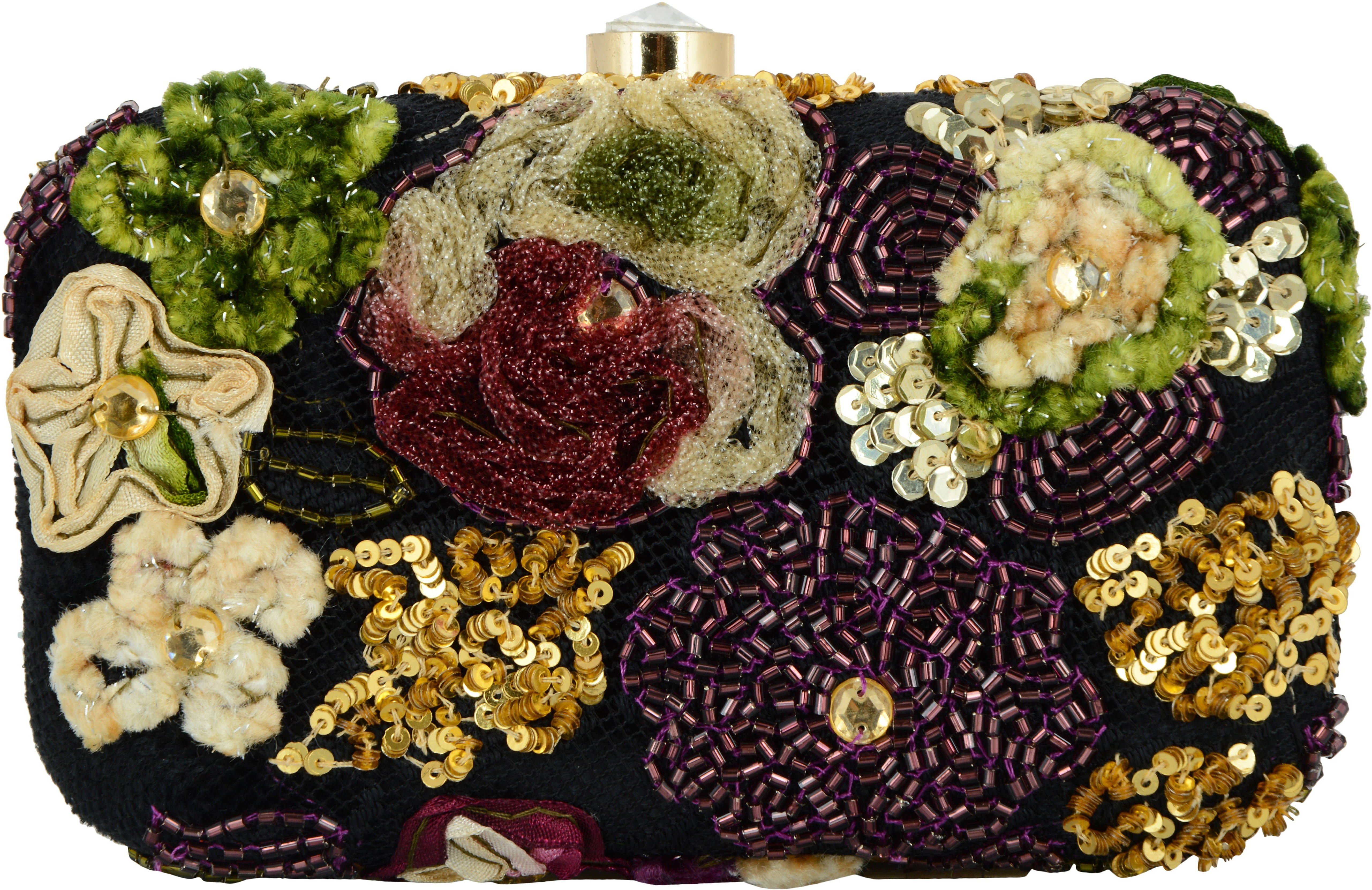     			Tooba Handicraft Multicolor Fabric Box Clutch