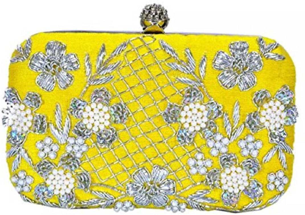     			Tooba Handicraft Multicolor Fabric Box Clutch