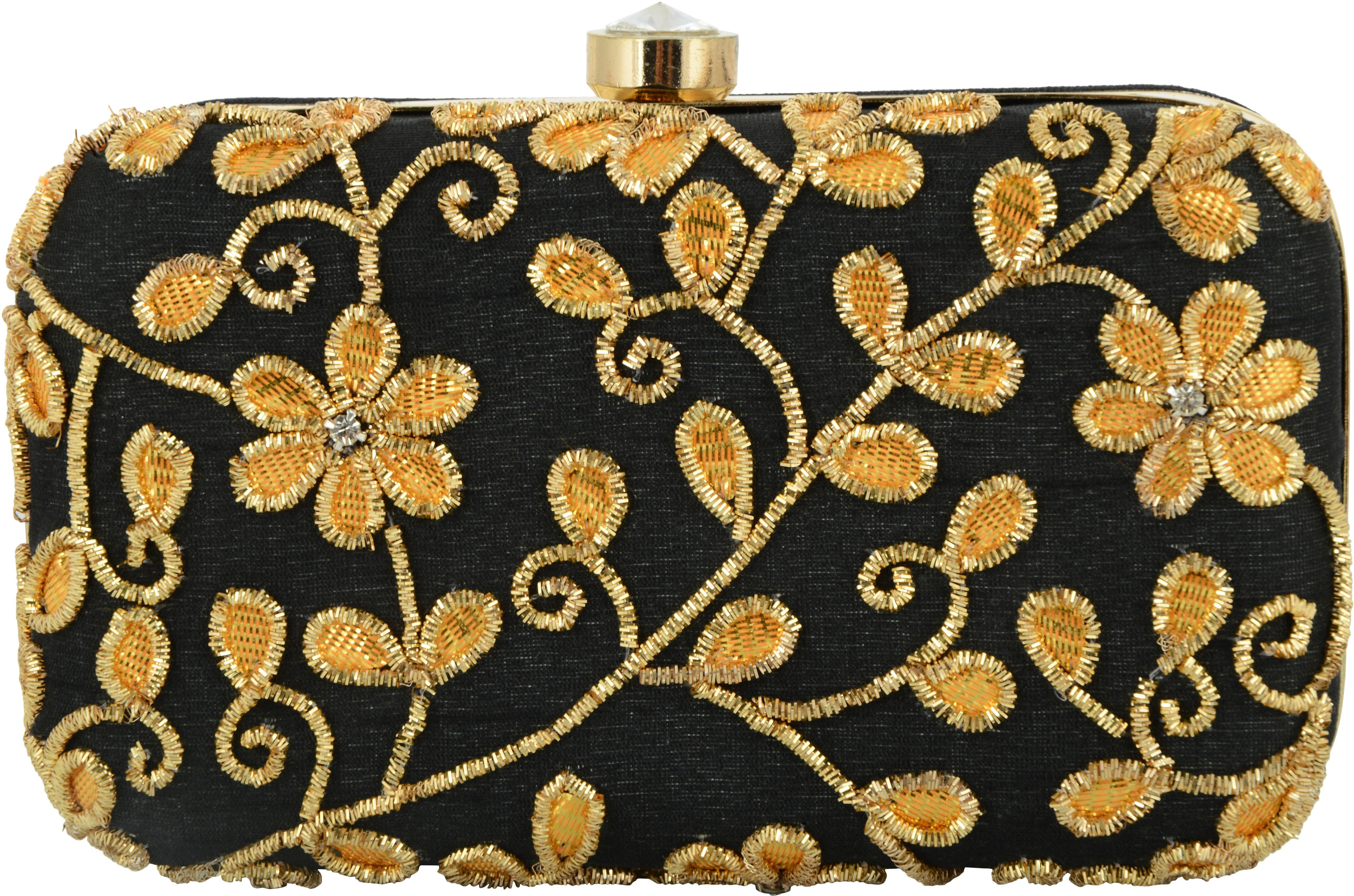    			Tooba Handicraft Multicolor Fabric Box Clutch