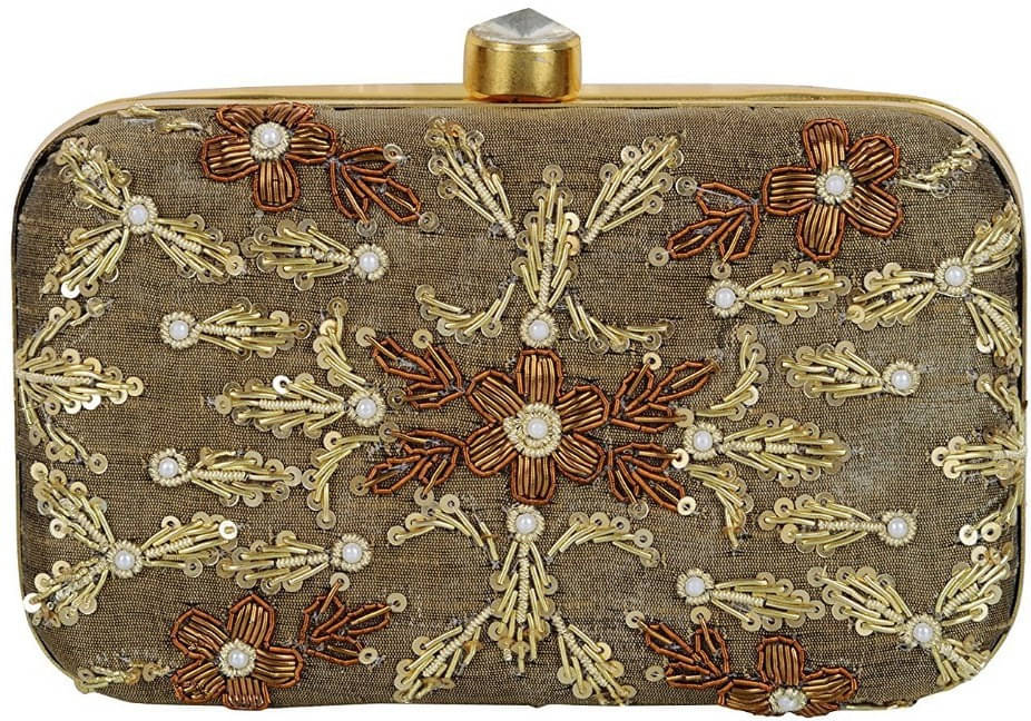     			Tooba Handicraft Multicolor Fabric Box Clutch
