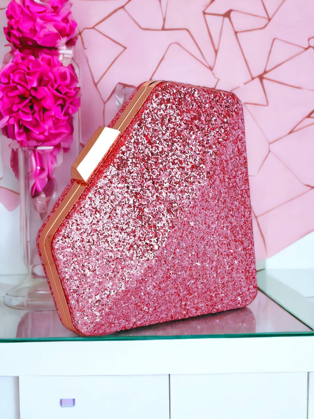     			Tooba Handicraft Multicolor Fabric Box Clutch