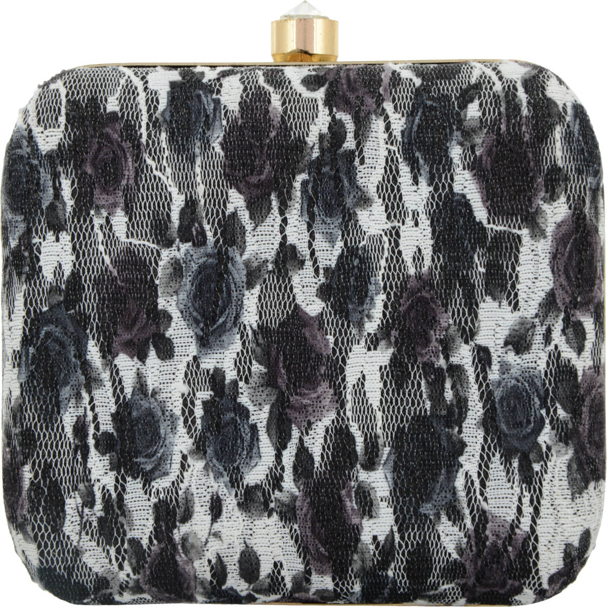     			Tooba Handicraft Multicolor Fabric Box Clutch