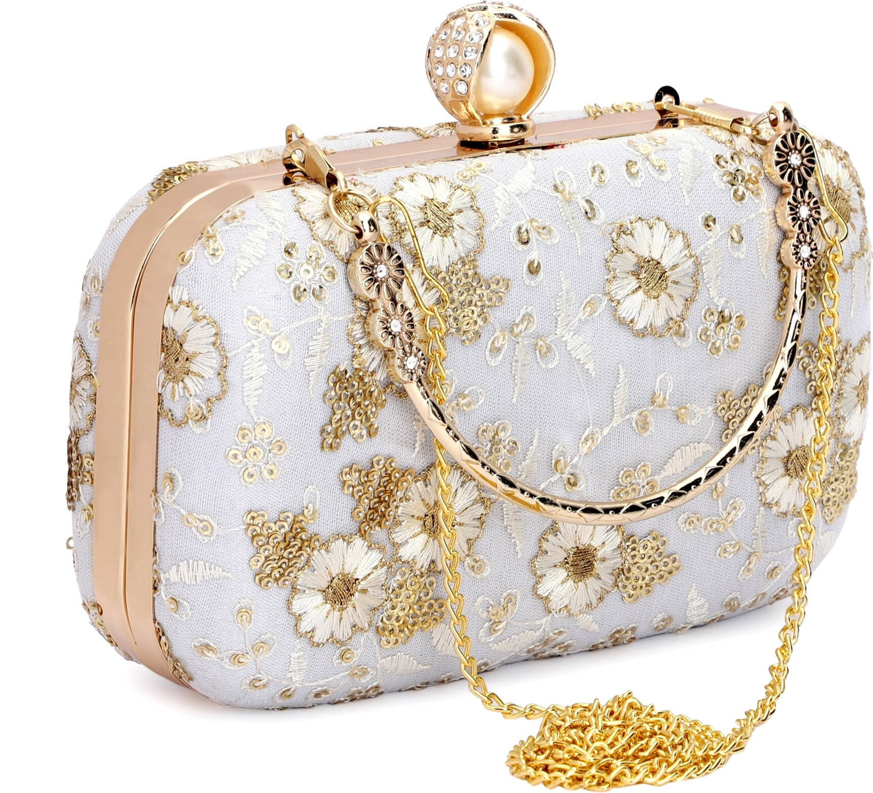     			Tooba Handicraft Multicolor Fabric Box Clutch
