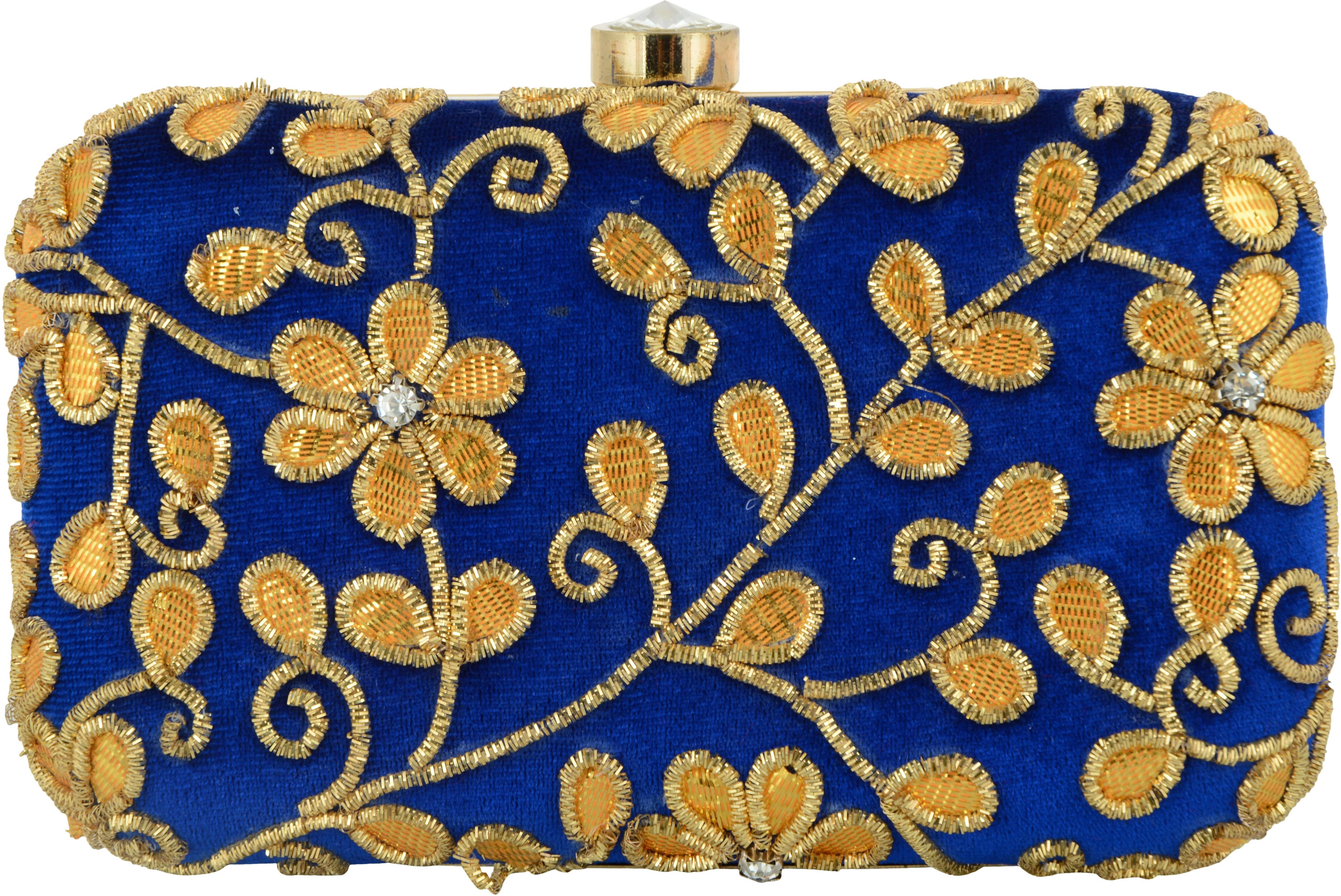     			Tooba Handicraft Multicolor Fabric Box Clutch