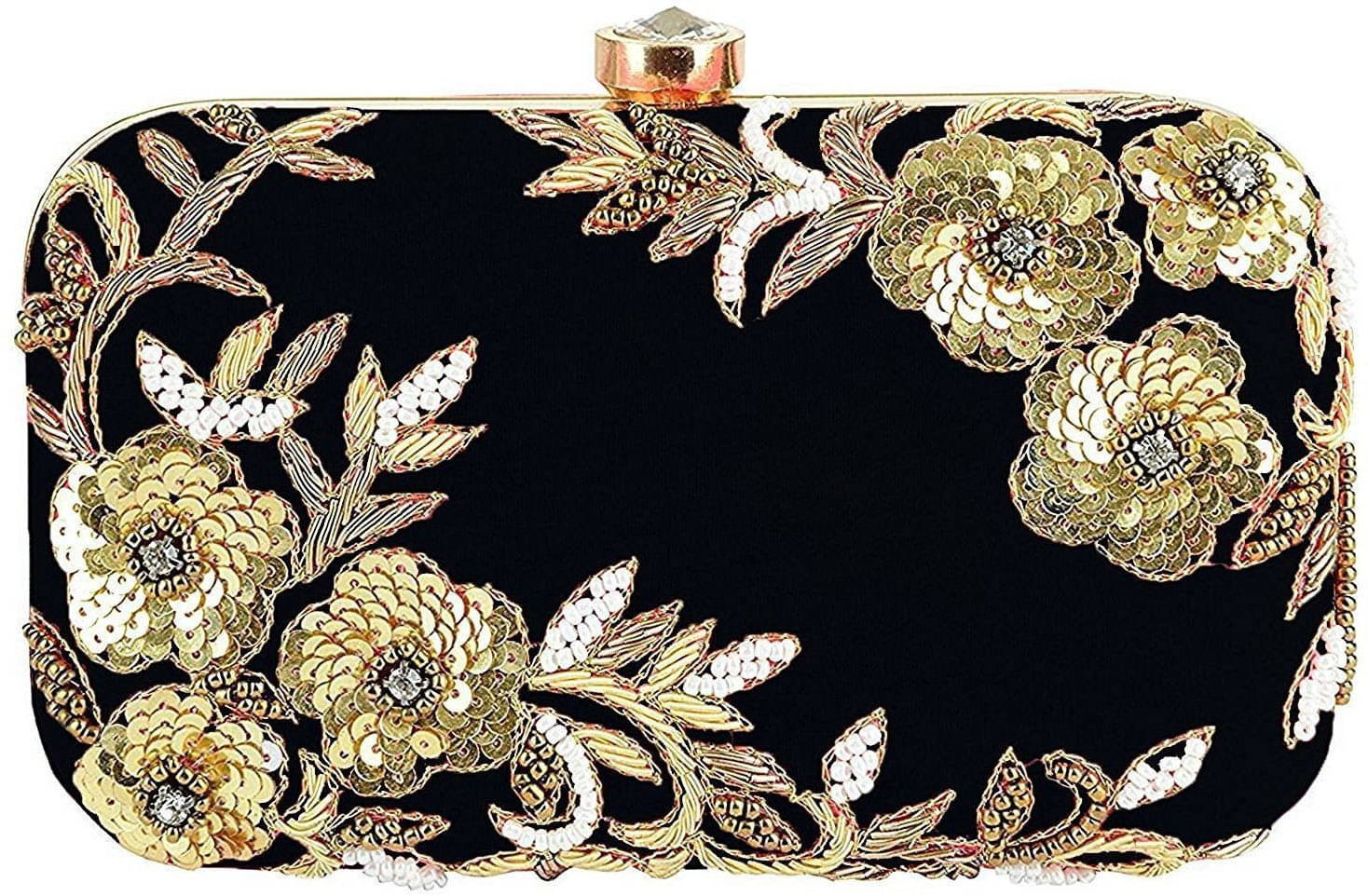     			Tooba Handicraft Multicolor Fabric Box Clutch