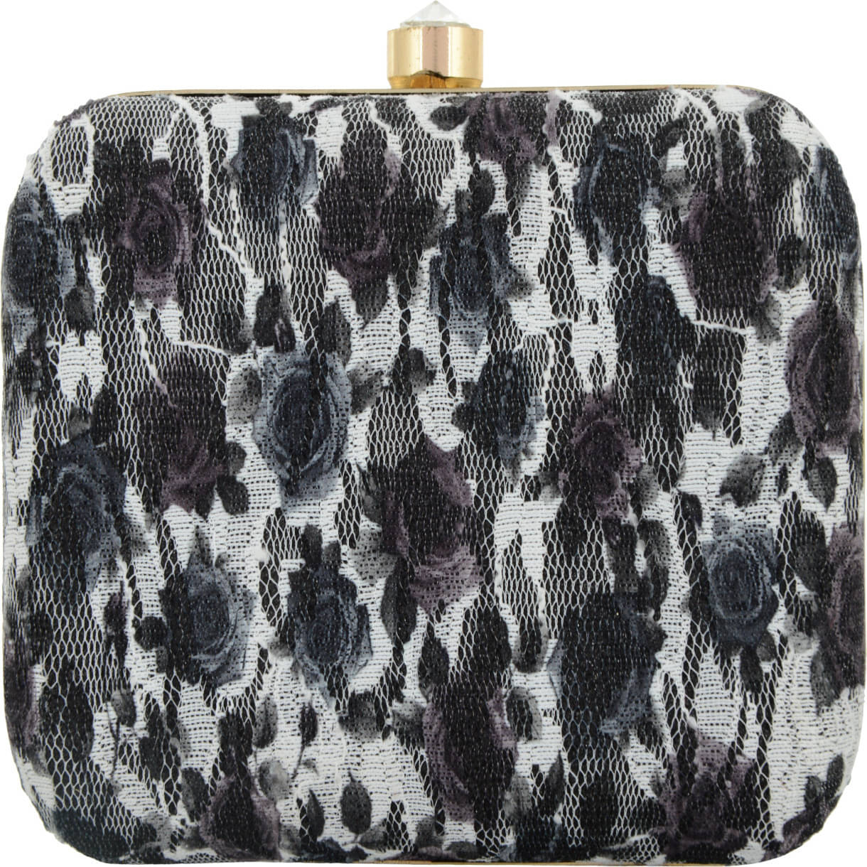     			Tooba Handicraft Multicolor Fabric Box Clutch