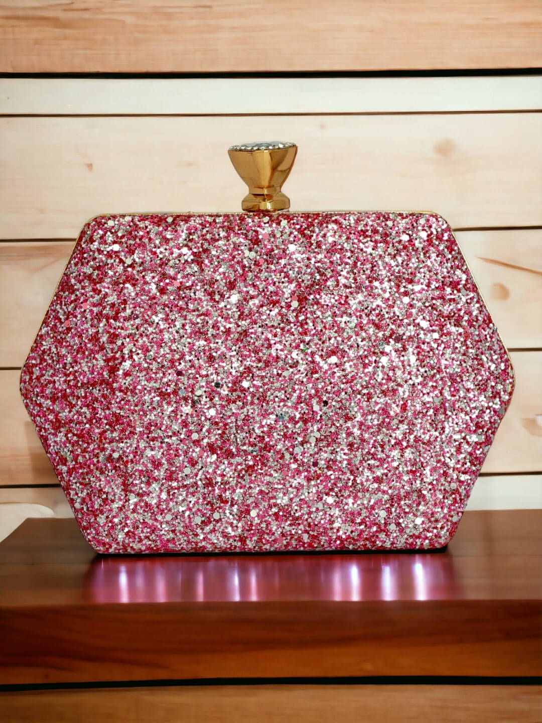     			Tooba Handicraft Multicolor Fabric Box Clutch