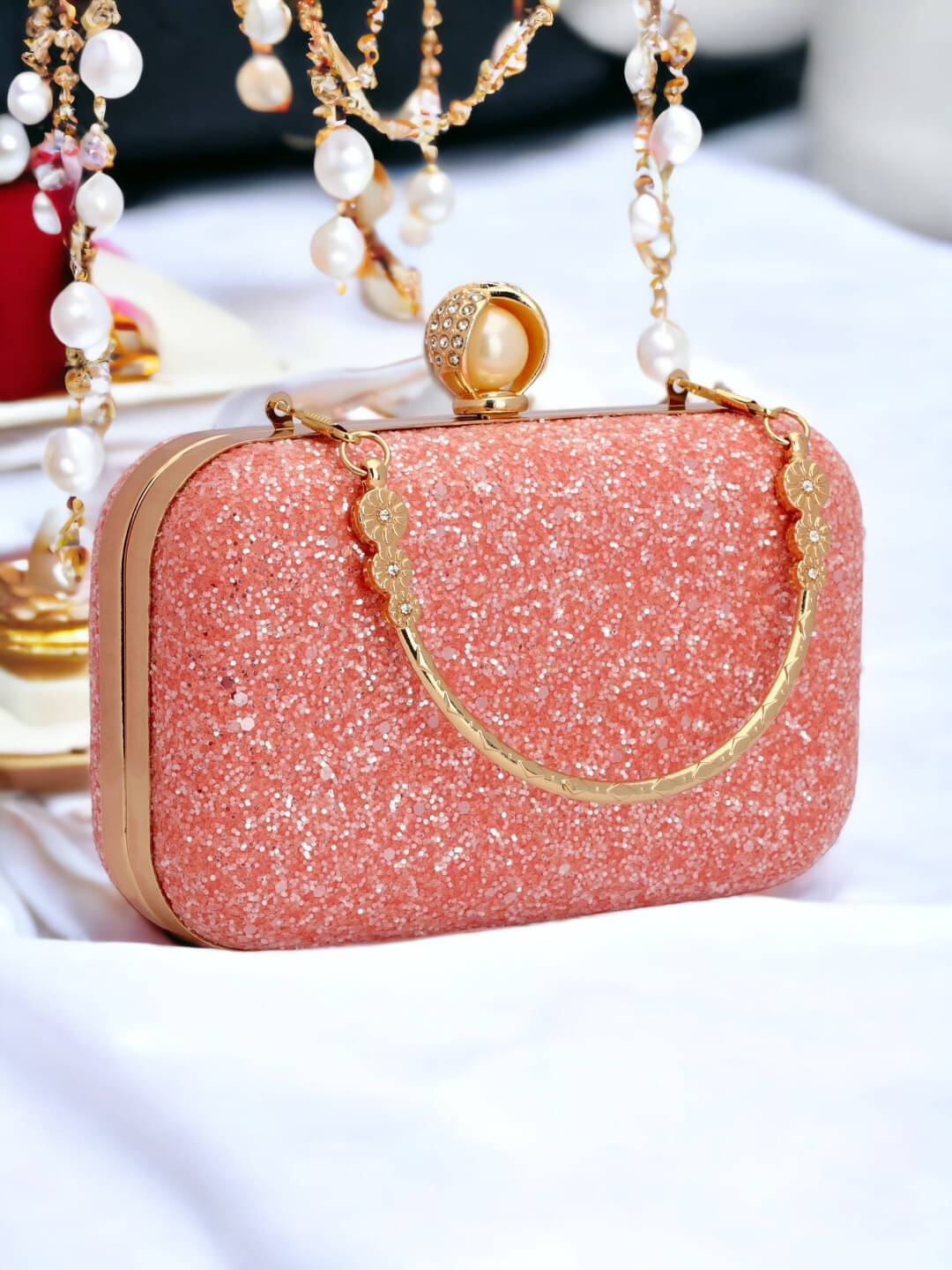     			Tooba Handicraft Multicolor Fabric Box Clutch