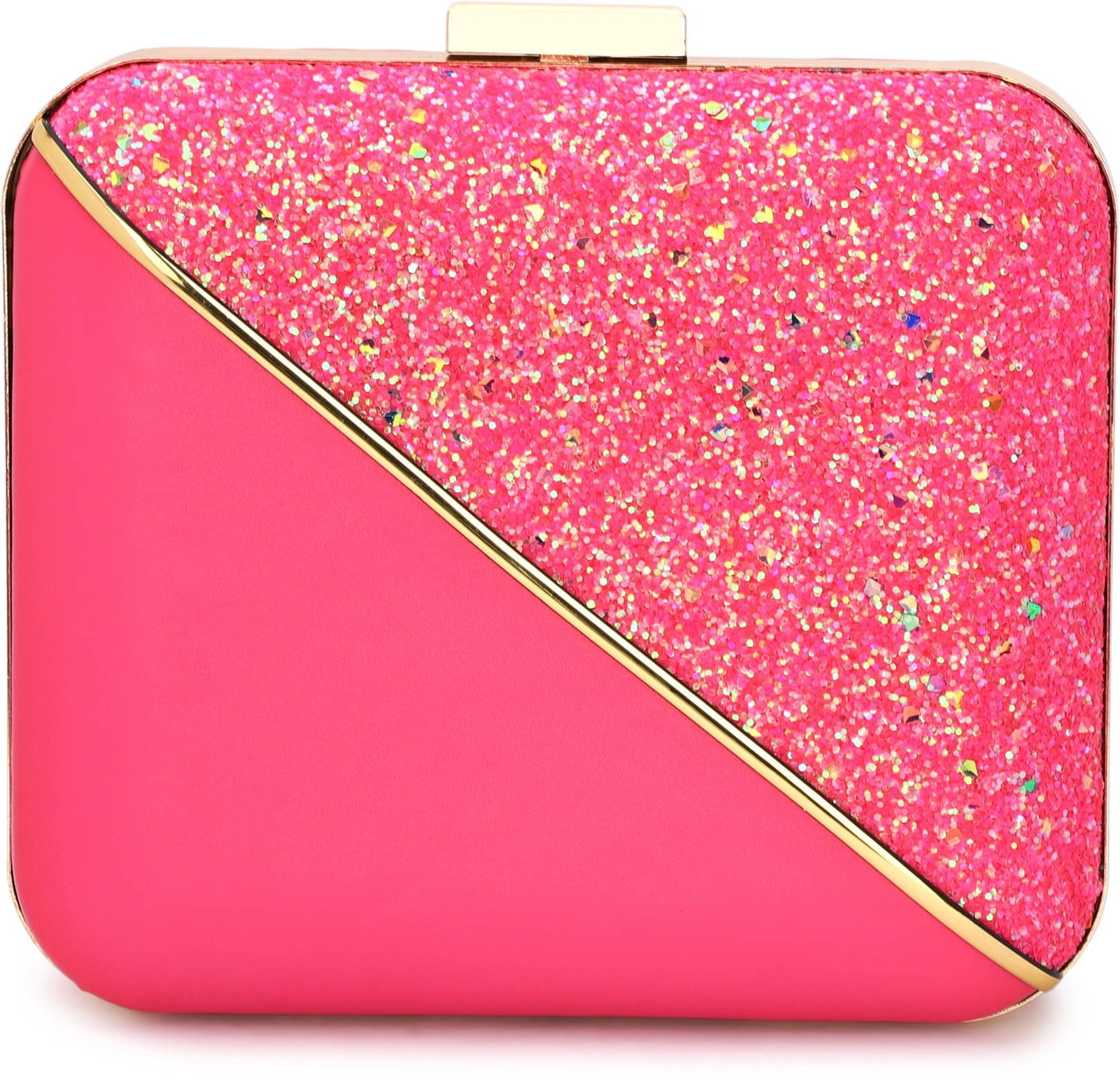     			Tooba Handicraft Multicolor Fabric Box Clutch