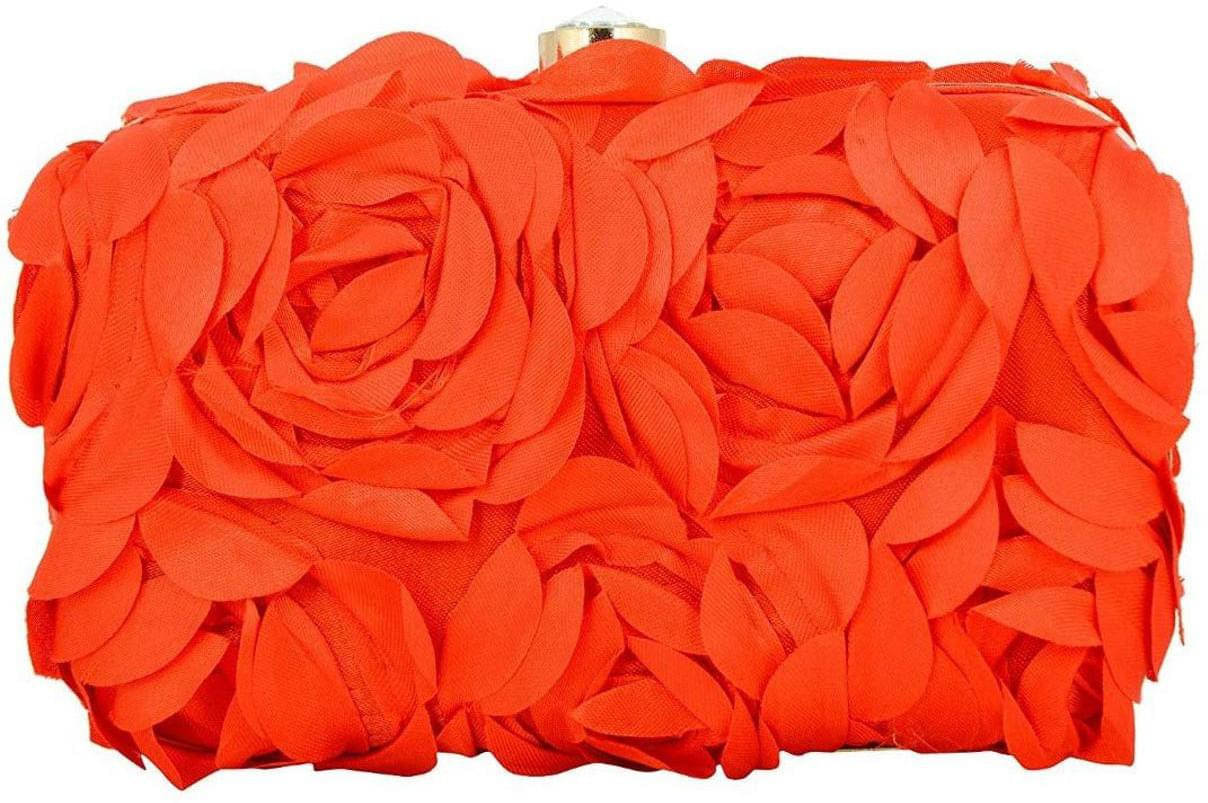     			Tooba Handicraft Red Fabric Box Clutch