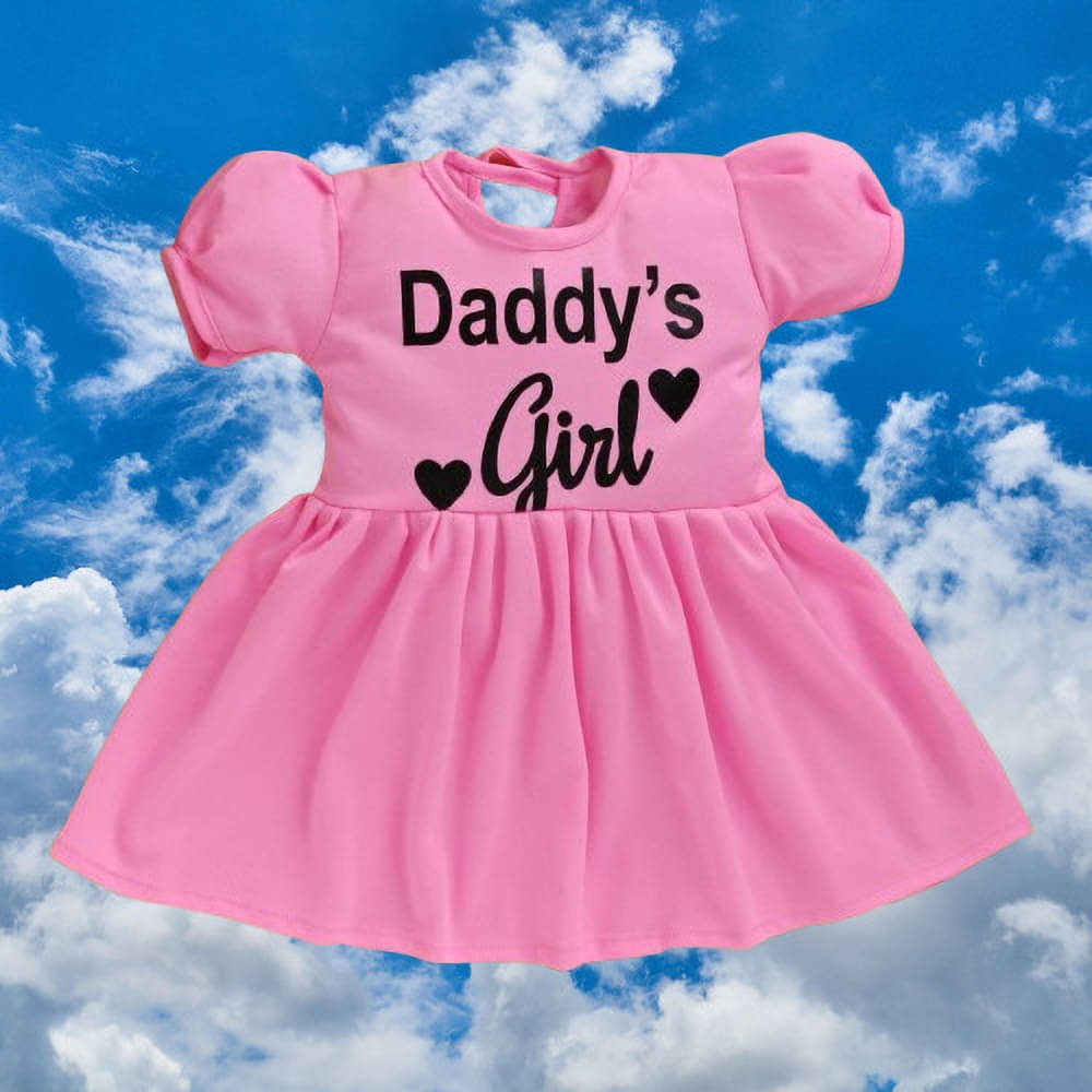    			UPTREND VESTURE Cotton Blend Dress For Baby Girls ( Pack of 1 , Pink )
