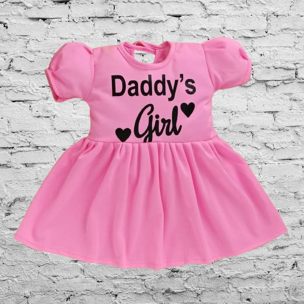 UPTREND VESTURE Cotton Blend Dress For Baby Girls ( Pack of 1 , Pink )     			UPTREND VESTURE Cotton Blend Dress For Baby Girls ( Pack of 1 , Pink )