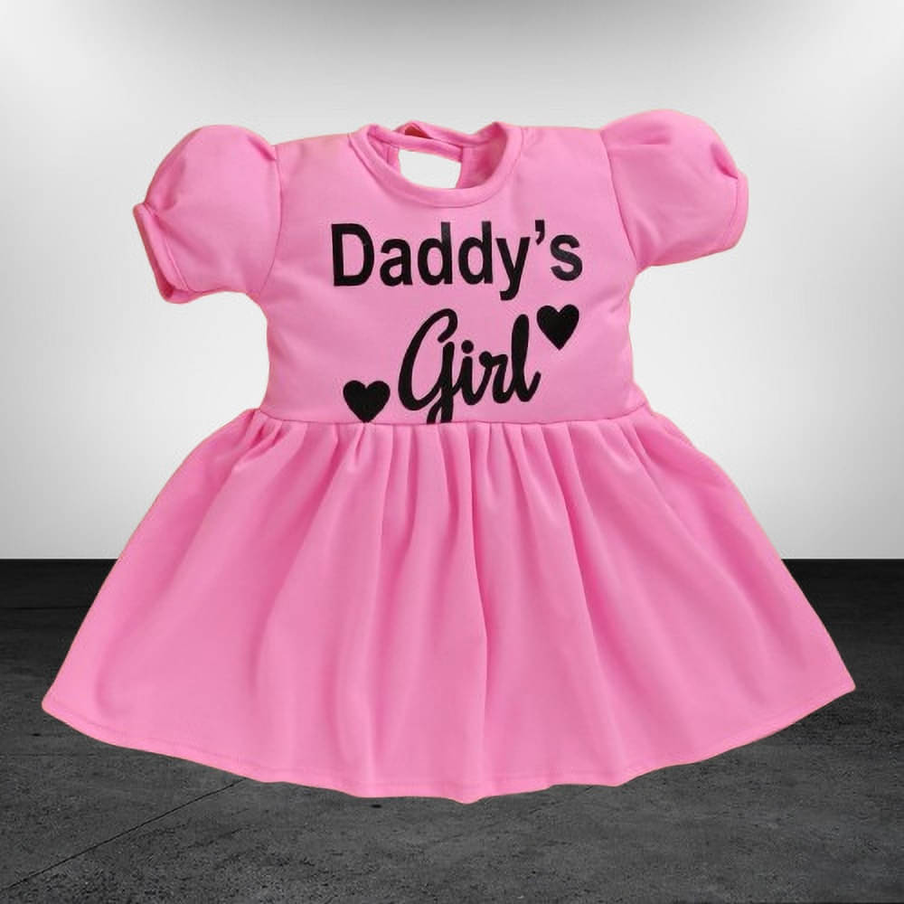     			UPTREND VESTURE Cotton Blend Dress For Baby Girls ( Pack of 1 , Pink )