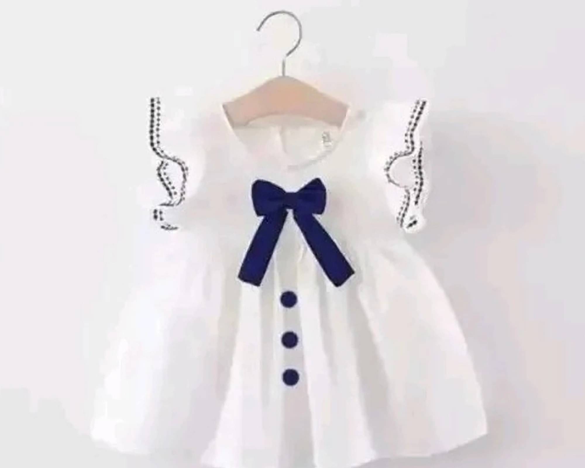     			UPTREND VESTURE Cotton Blend Dress For Baby Girls ( Pack of 1 , Blue )