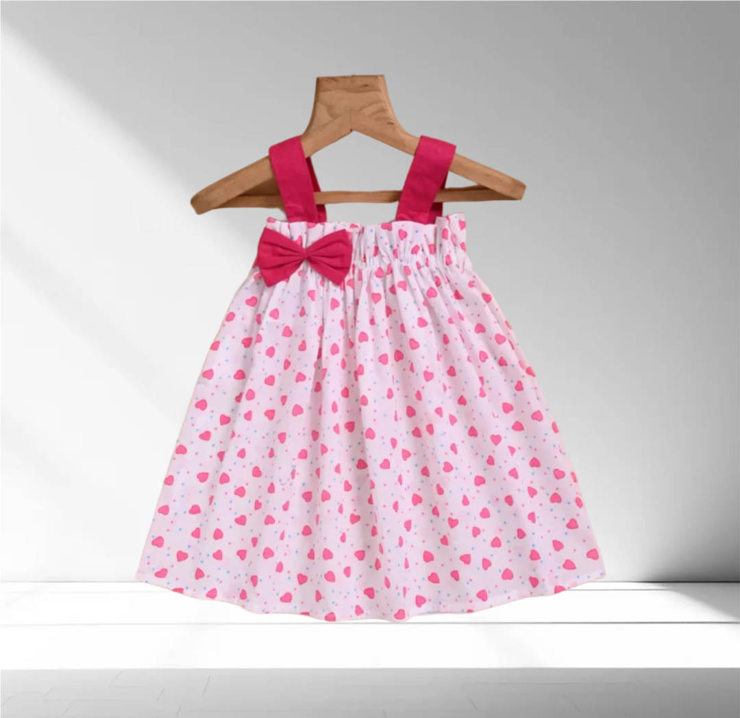     			UPTREND VESTURE Cotton Blend Dress For Baby Girls ( Pack of 1 , Yellow )