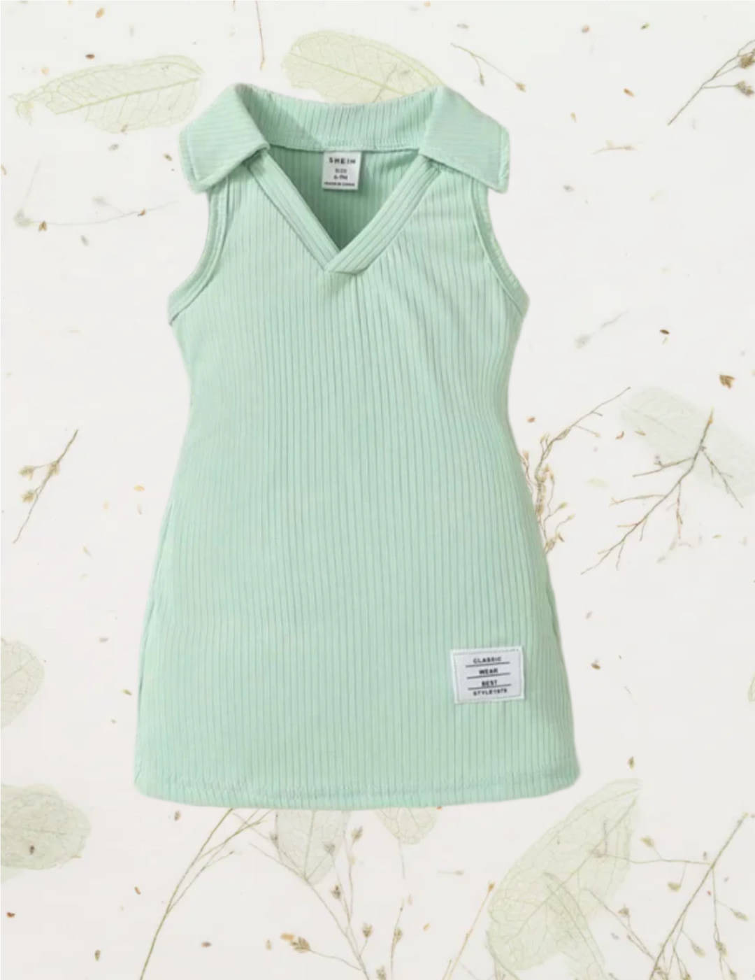 UPTREND VESTURE Cotton Blend Dress For Girls ( Pack of 1 , Light Green ) UPTREND VESTURE Cotton Blend Dress For Girls ( Pack of 1 , Light Green )
