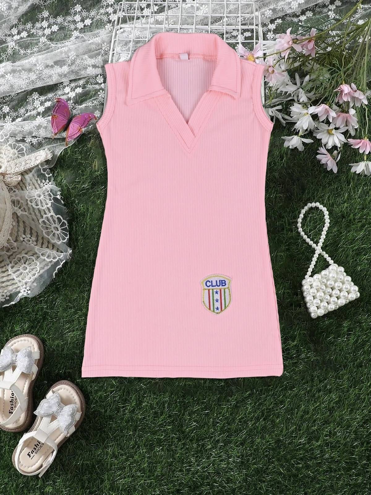 UPTREND VESTURE Crepe Dress For Baby Girls ( Pack of 1 , Pink ) UPTREND VESTURE Crepe Dress For Baby Girls ( Pack of 1 , Pink )