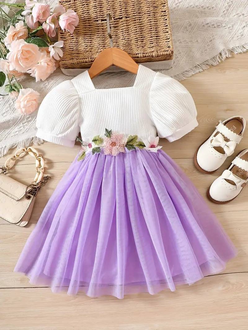 UPTREND VESTURE Net Dress For Baby Girls ( Pack of 1 , Purple ) UPTREND VESTURE Net Dress For Baby Girls ( Pack of 1 , Purple )